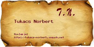 Tukacs Norbert névjegykártya