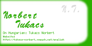 norbert tukacs business card